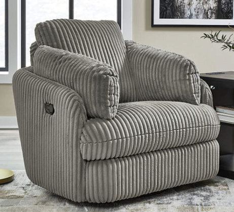 Tie-Breaker Swivel Glider Recliner Chair- Living Room Furniture - Action Home Furniture