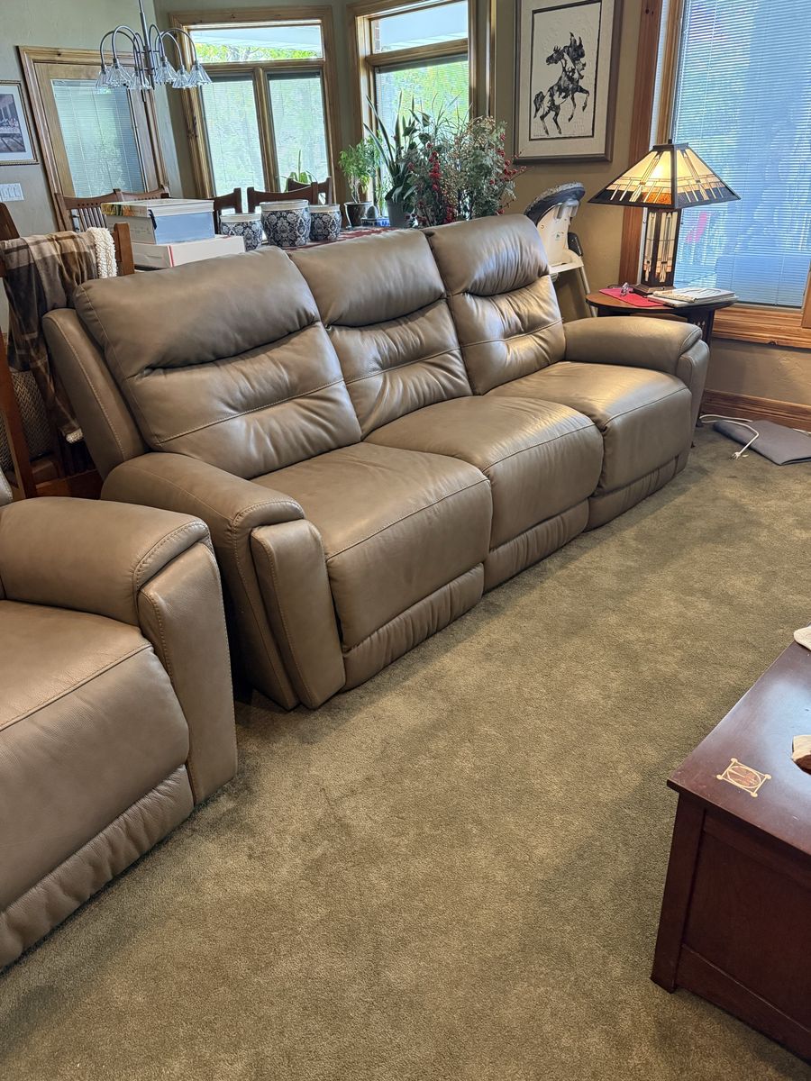 Reclining sofa and chair