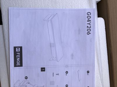 Fenge G04Y206 Floating Wall Shelf - Modern White Storage Display Ledge