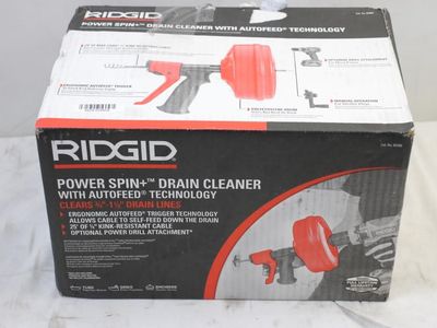 RIGID Power Spin+ Drain Cleaner
