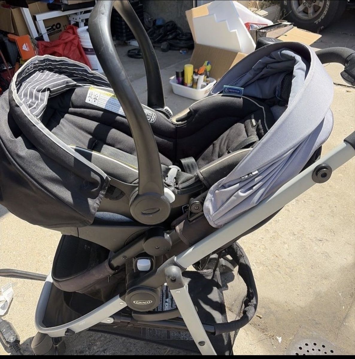 Car seat and stroller