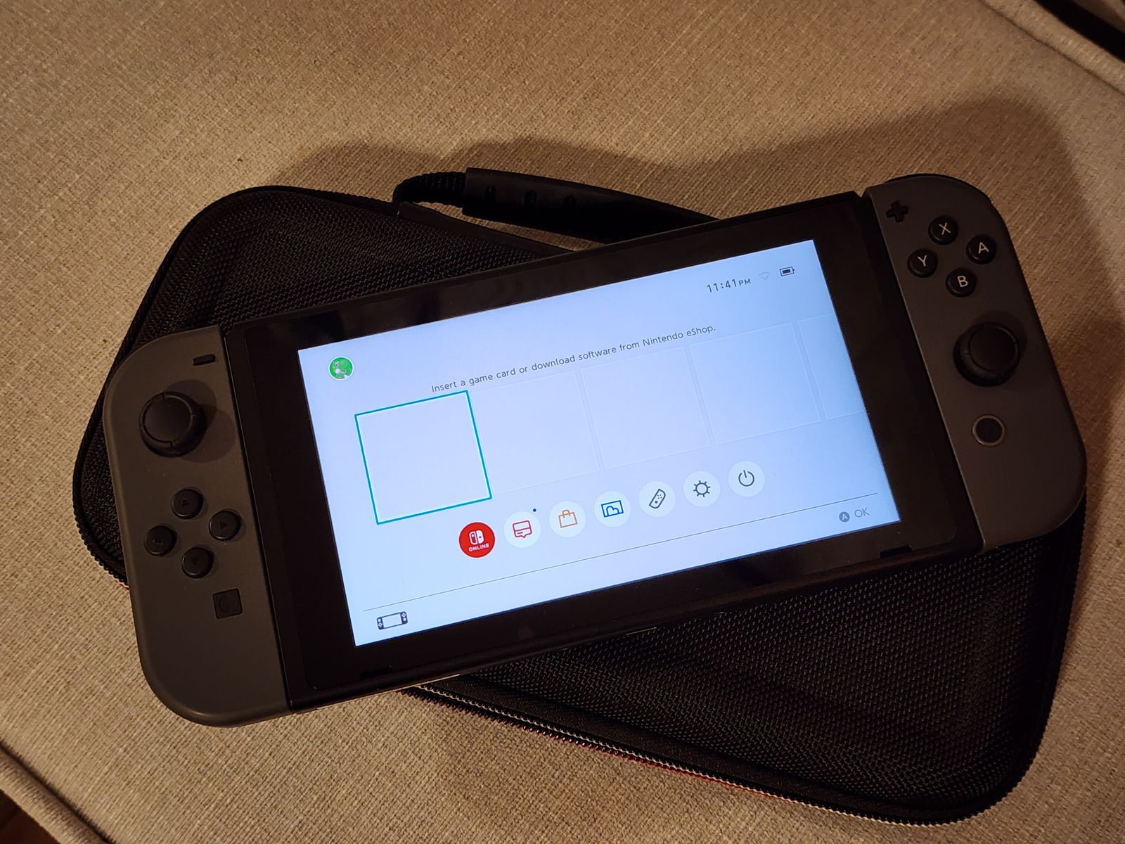 Nintendo Switch Black 32GB with 256GB SD Card, Accessories, and Original Box