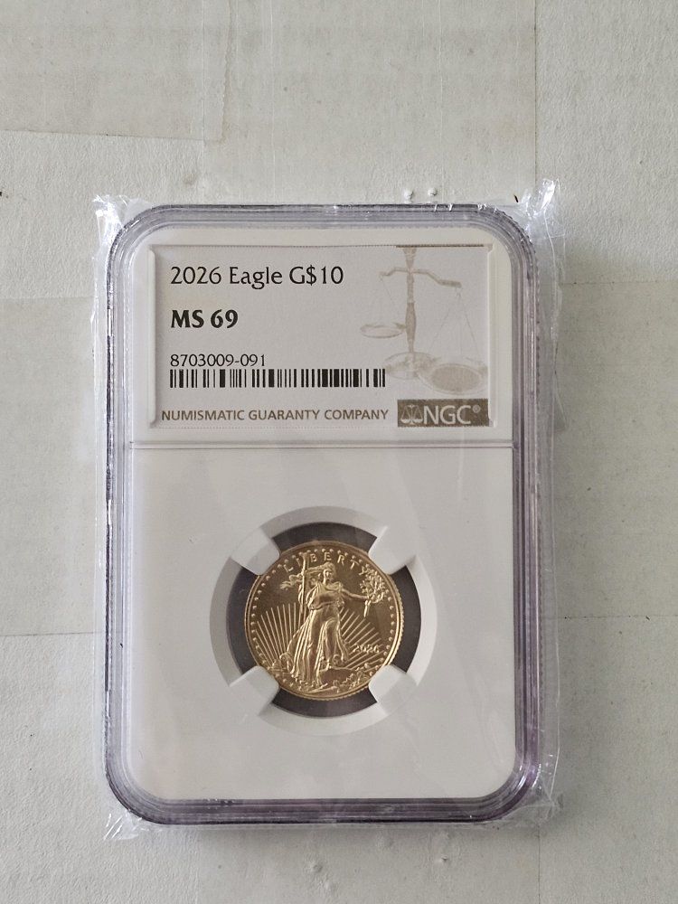 American Gold Eagle 1/4 oz $10 - NGC MS69 UNDER SPOT