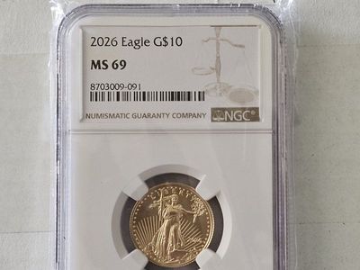 American Gold Eagle 1/4 oz $10 - NGC MS69 UNDER SPOT