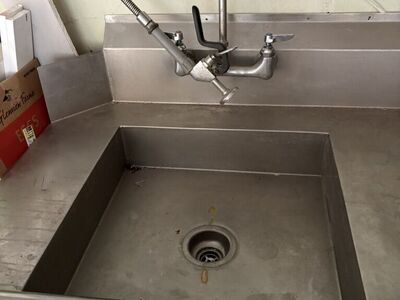Commercial Sink With Sprayer