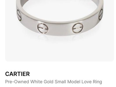 Cartier Small White Gold Ring