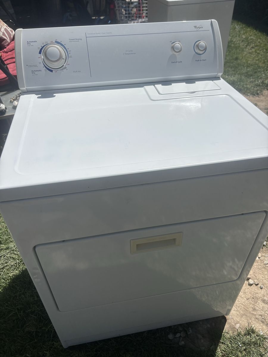 Whirlpool super capacity electric dryer