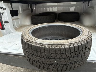 Bridgestone Blizzak WS90 215/45R17 Winter Tires on Black Wheels