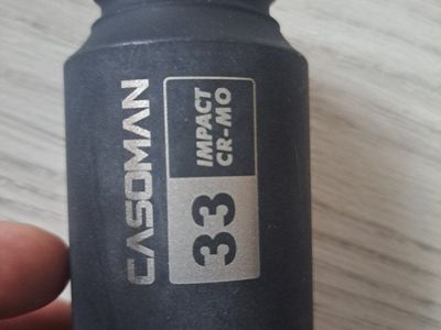 CASOMAN 33mm CR-MO Deep Impact Socket