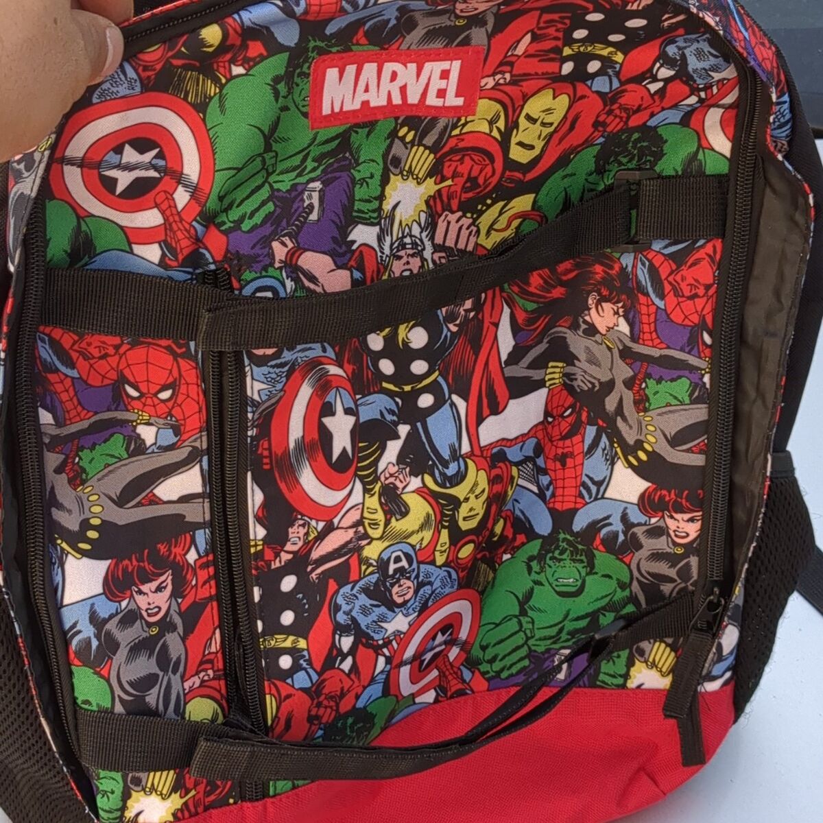marvel comic backpack