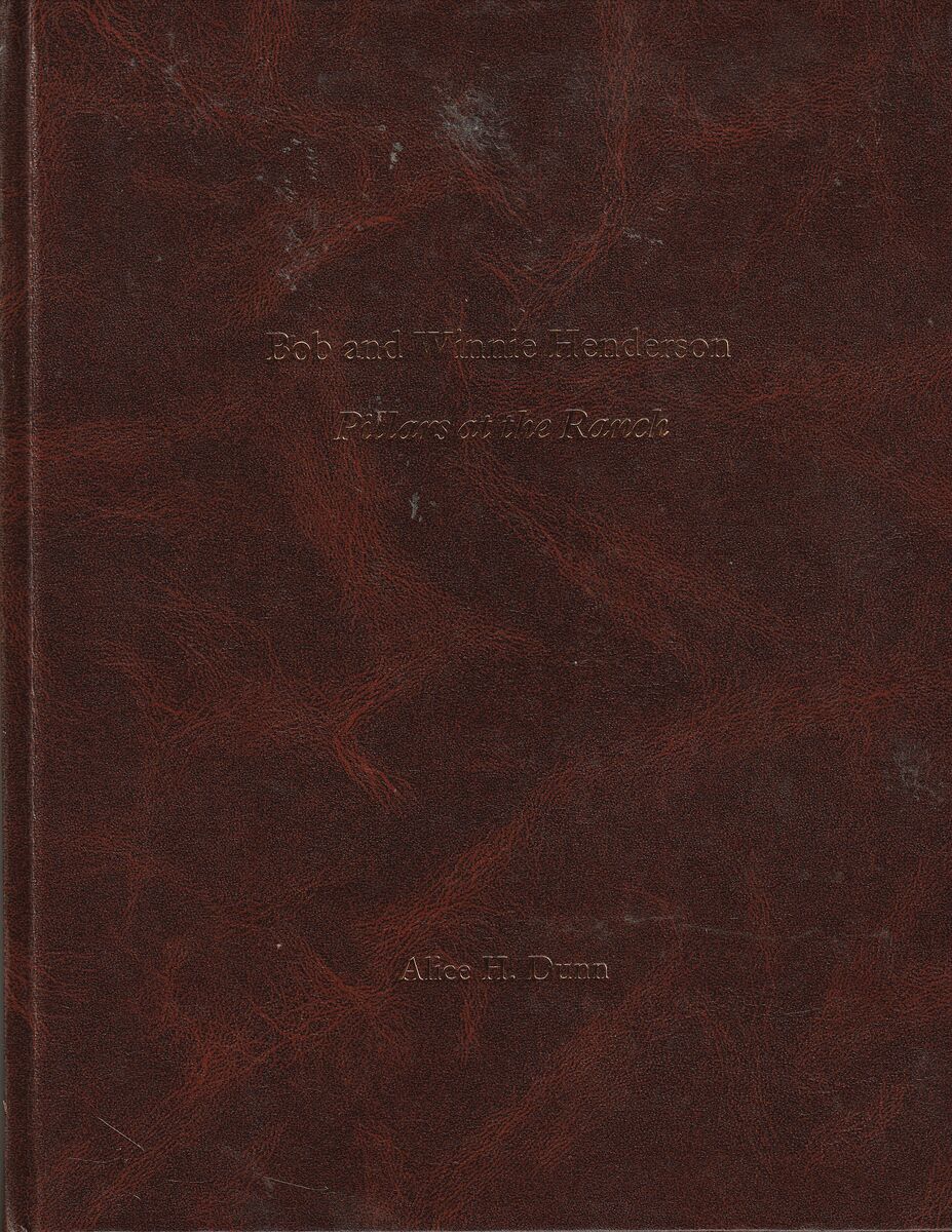 Bob and Winnie Henderson pillars at the ranch