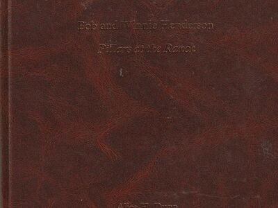 Bob and Winnie Henderson pillars at the ranch