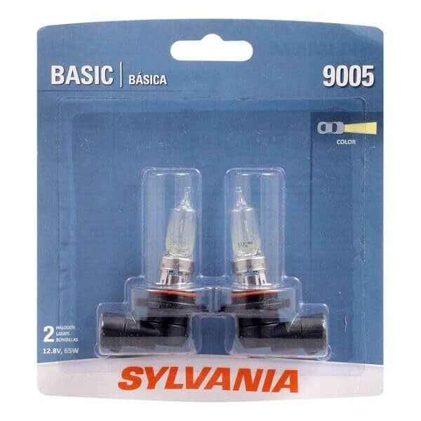Sylvania Basic 9005 Halogen Headlight Bulbs - 12.8V, 65W (2-Pack)