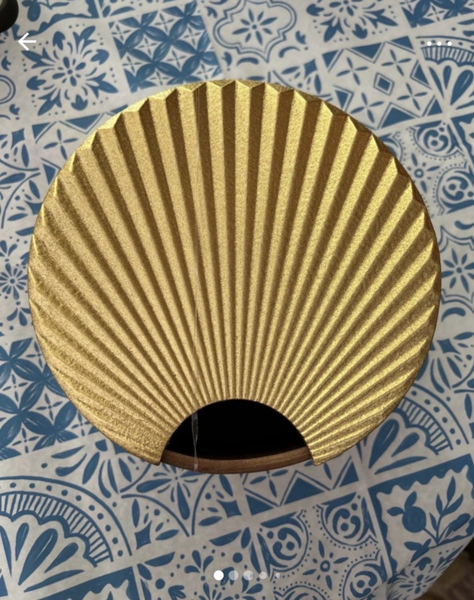 Ashland Boho Coast Gold Fan Decoration Table Decor - New with Tags