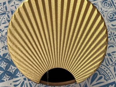 Ashland Boho Coast Gold Fan Decoration Table Decor - New with Tags