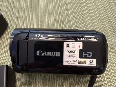 Canon VIXIA HF R600 HD Camcorder 57x Advanced Zoom with Accessories & Manual DVD