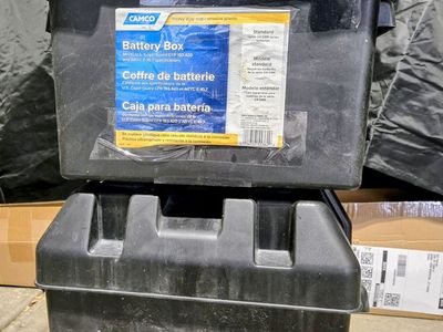 CAMCO Standard Heavy Duty Battery Boxes for RV, 12V, 24/24M Series Batteries