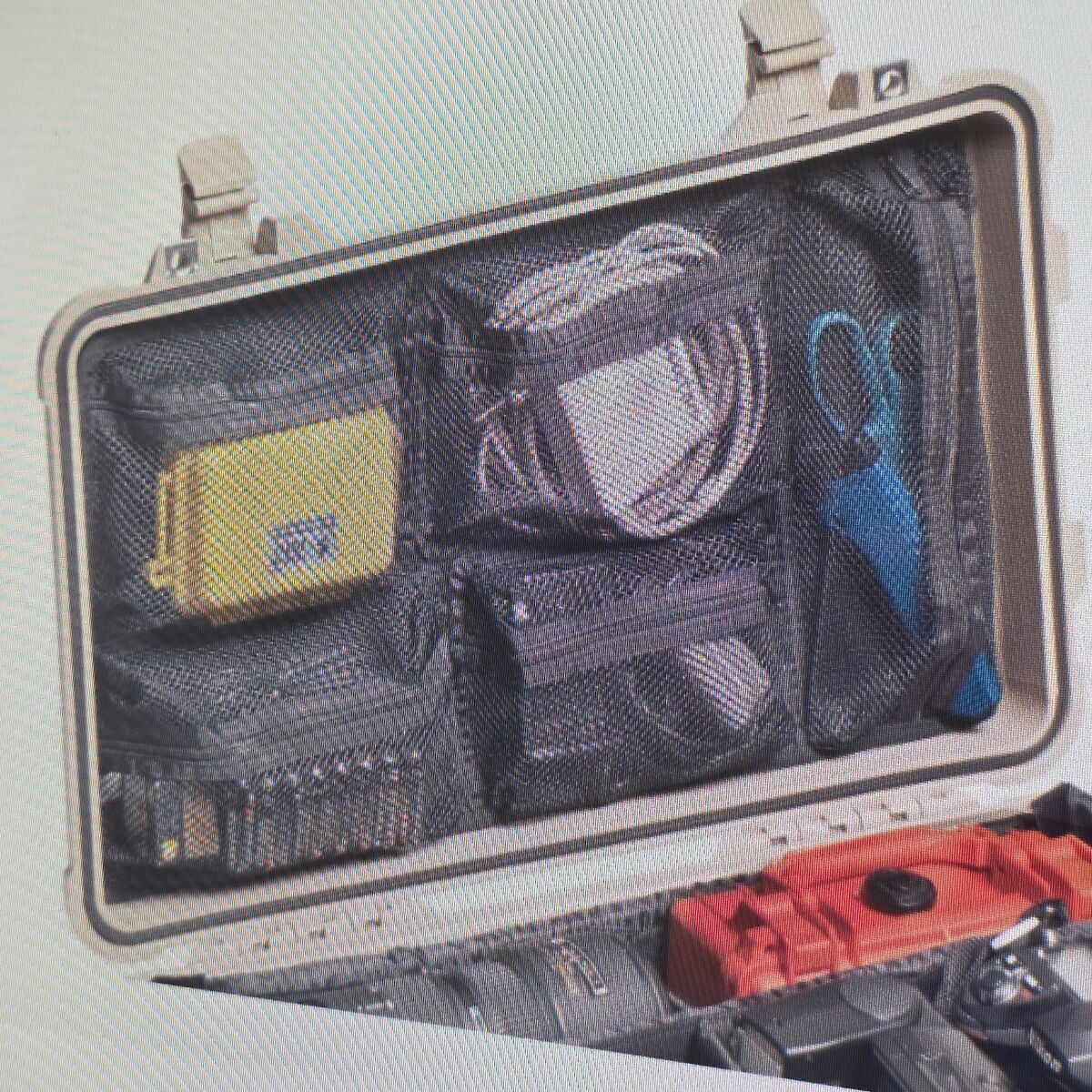 Pelican case lid organizer