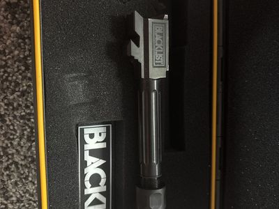 Blacklist Industries Glock 43Threaded Barrel - Fluted, Black, with Compensator