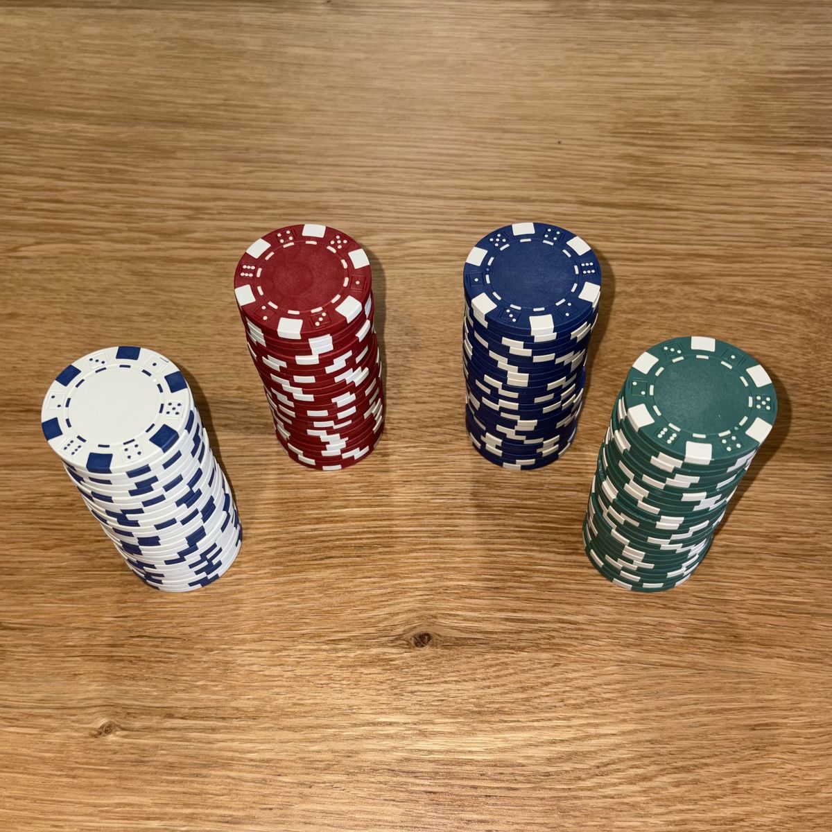 100 11.5g Clay Composite Poker Chips