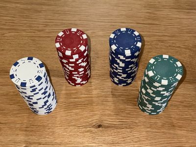 100 11.5g Clay Composite Poker Chips