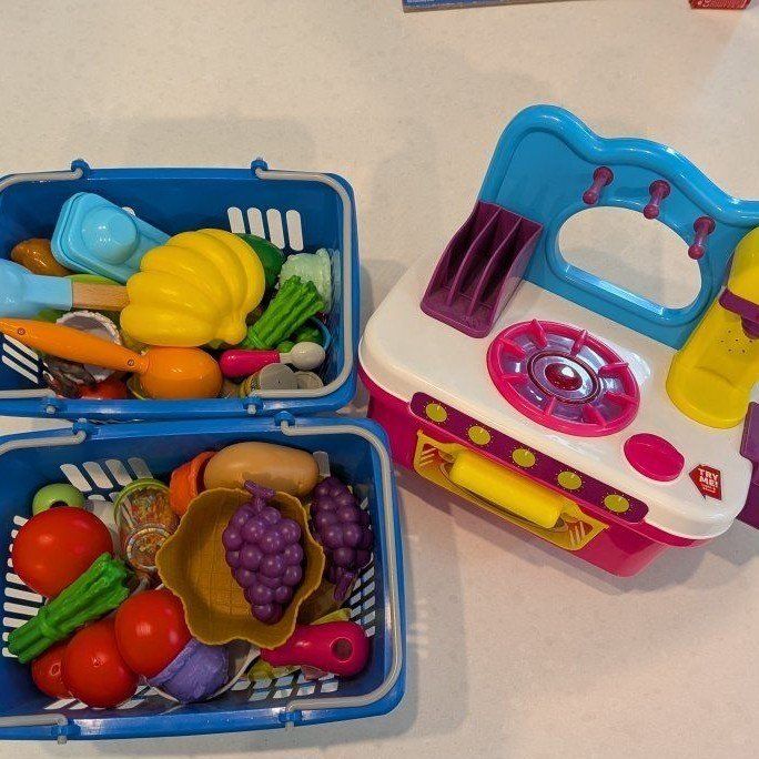 grocery and kitchen set toys
