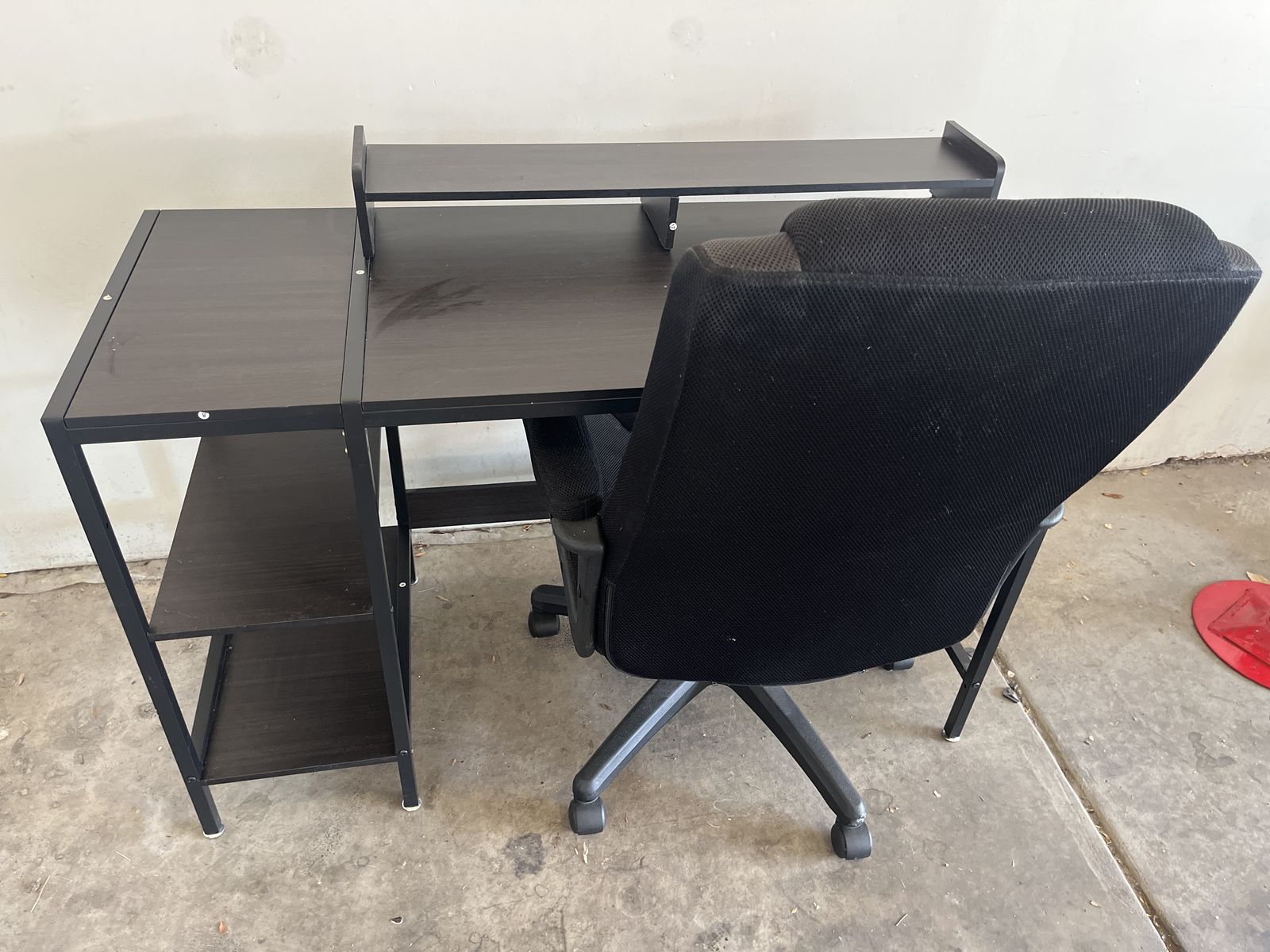 Computer desk with chair