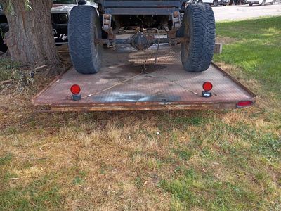 20x8 still deck tandem axle trailer