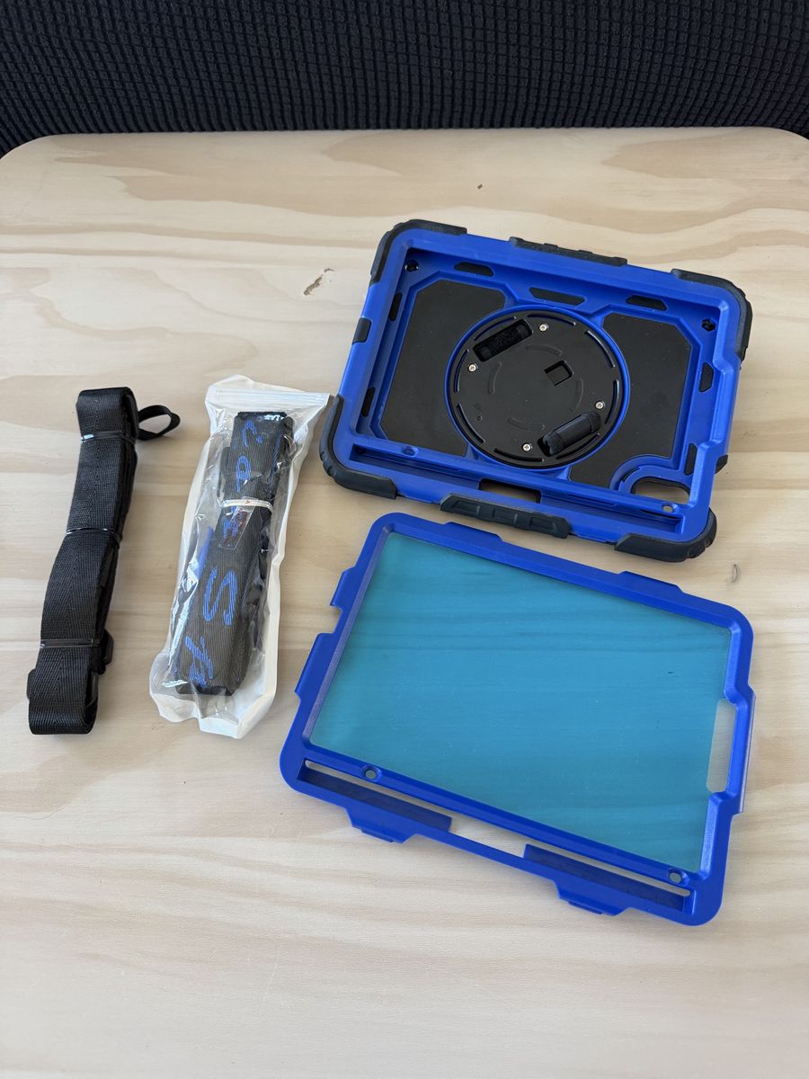 SEYMAC iPad mini Case for iPad mini with Screen Protector Pencil Holder and Rotating Hand Strap