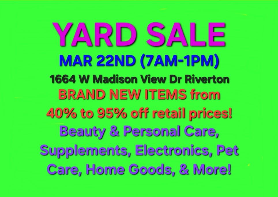 Yard Sale Today
