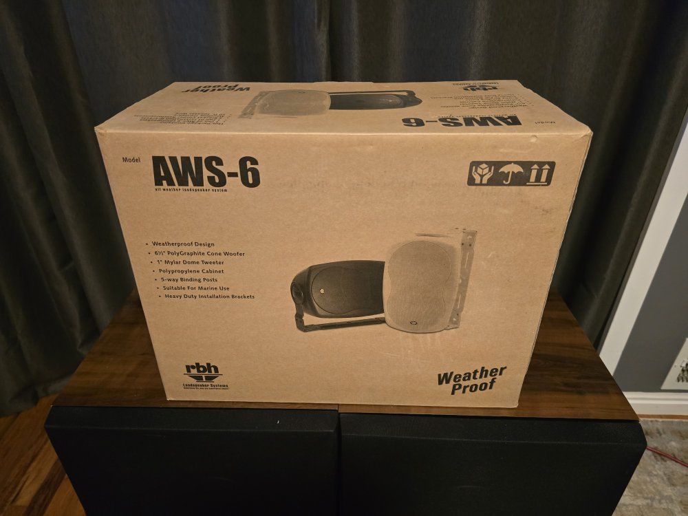 RBH AWS-6 All-Weather Loudspeaker System - White (New in Box)