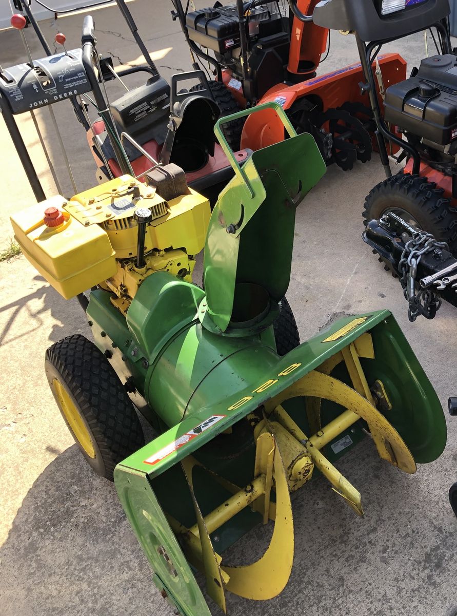 John Deere 826 2-stage snowblower, $250