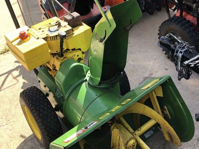John Deere 826 2-stage snowblower, $250