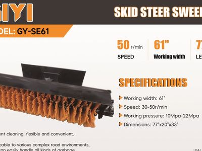 81 INCH SKID STEER SWEEPER