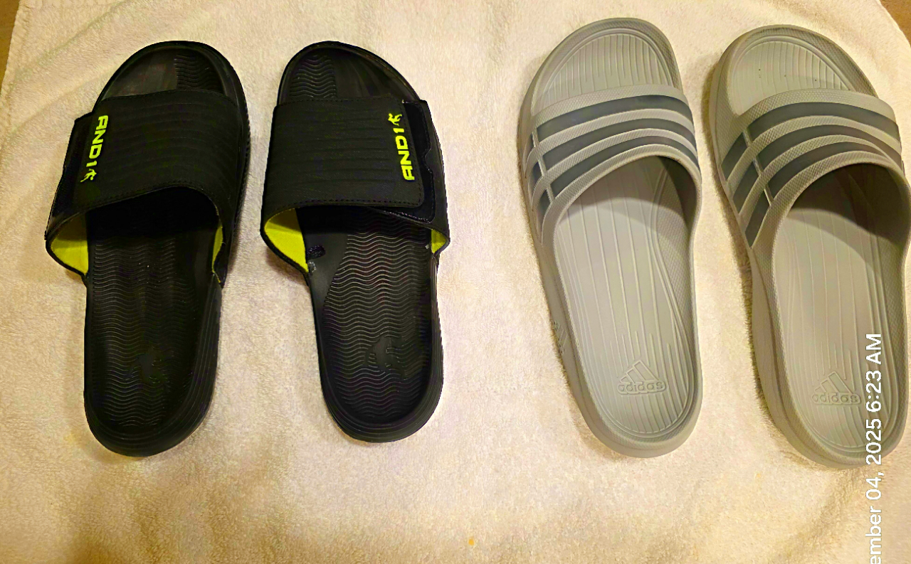 2 PAIR WATER SHOES/ SANDALS SZ 9 AND 12 GREAT DEAL