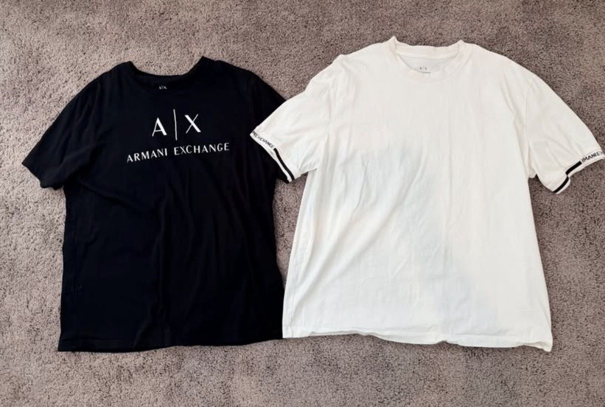 Armani Exchange Men's T-Shirt Bundle - Black & White, Size XL