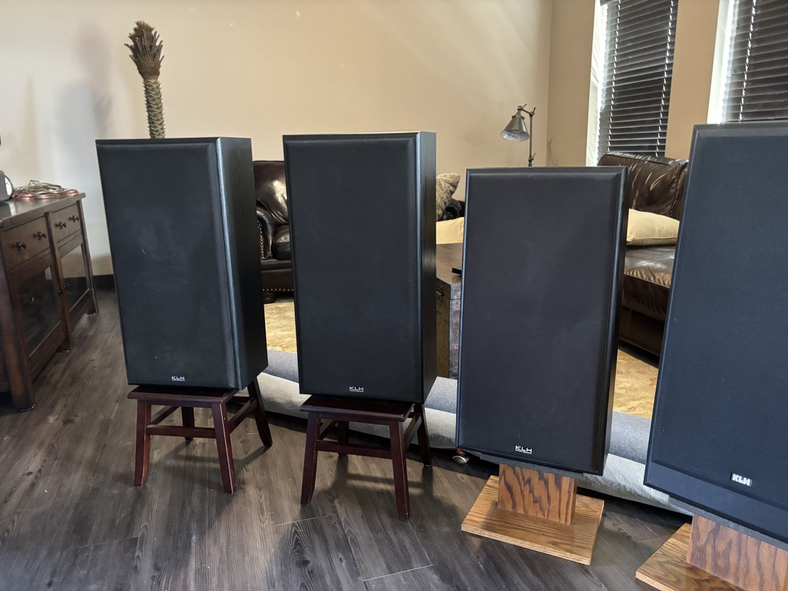 KLH Tower Speakers and Sony SS-CN550H Center Channel Speaker Bundle