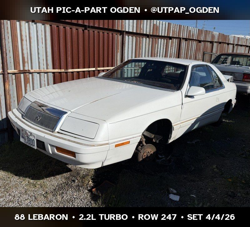 1988 Chrysler LeBaron Parts - UTPAP Ogden