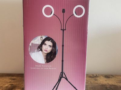 iMartine LR208 Dual LED Selfie Ring Light with Tripod Stand – NEW IN BOX