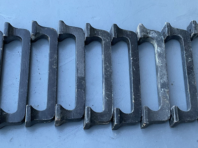 Antique Style Cast Iron Cabinet Drawer Pulls, Set of 9, Matte Black Patina