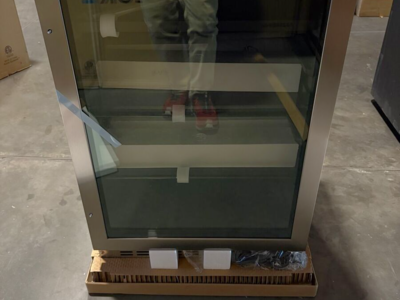 Azure 24" Built-In/Undercounter Beverage Center Refrigerator in Stainless Steel, 2 Drink Shelves, 1 Wine Rack, Undercounter