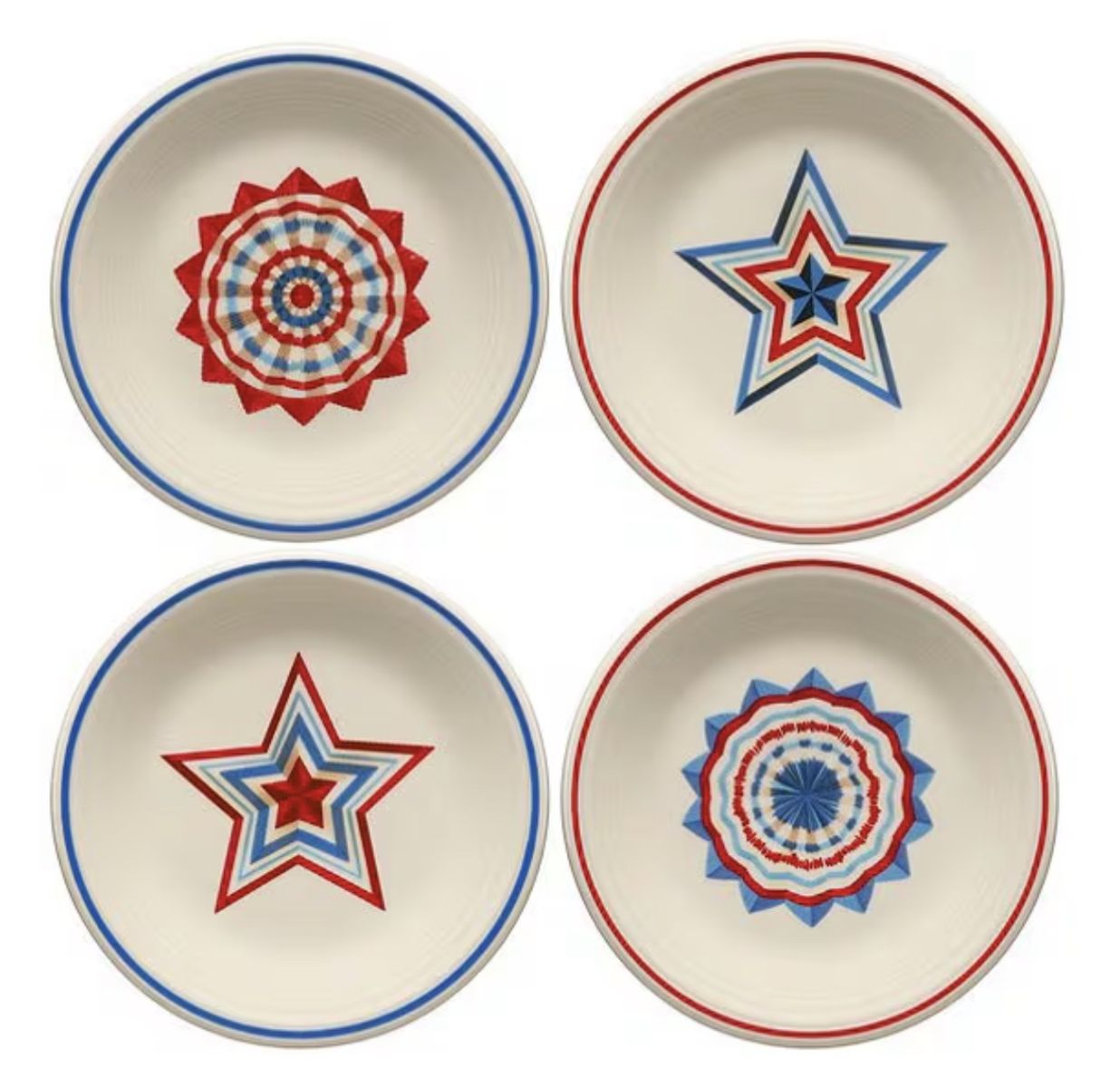 HALF PRICE OF DILLARD’S! BRAND NEW IN BOX (SET OF 4) FIESTA Americana collection 7.25” Ceramic Salad Plate