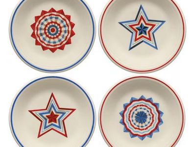 HALF PRICE OF DILLARD’S! BRAND NEW IN BOX (SET OF 4) FIESTA Americana collection 7.25” Ceramic Salad Plate