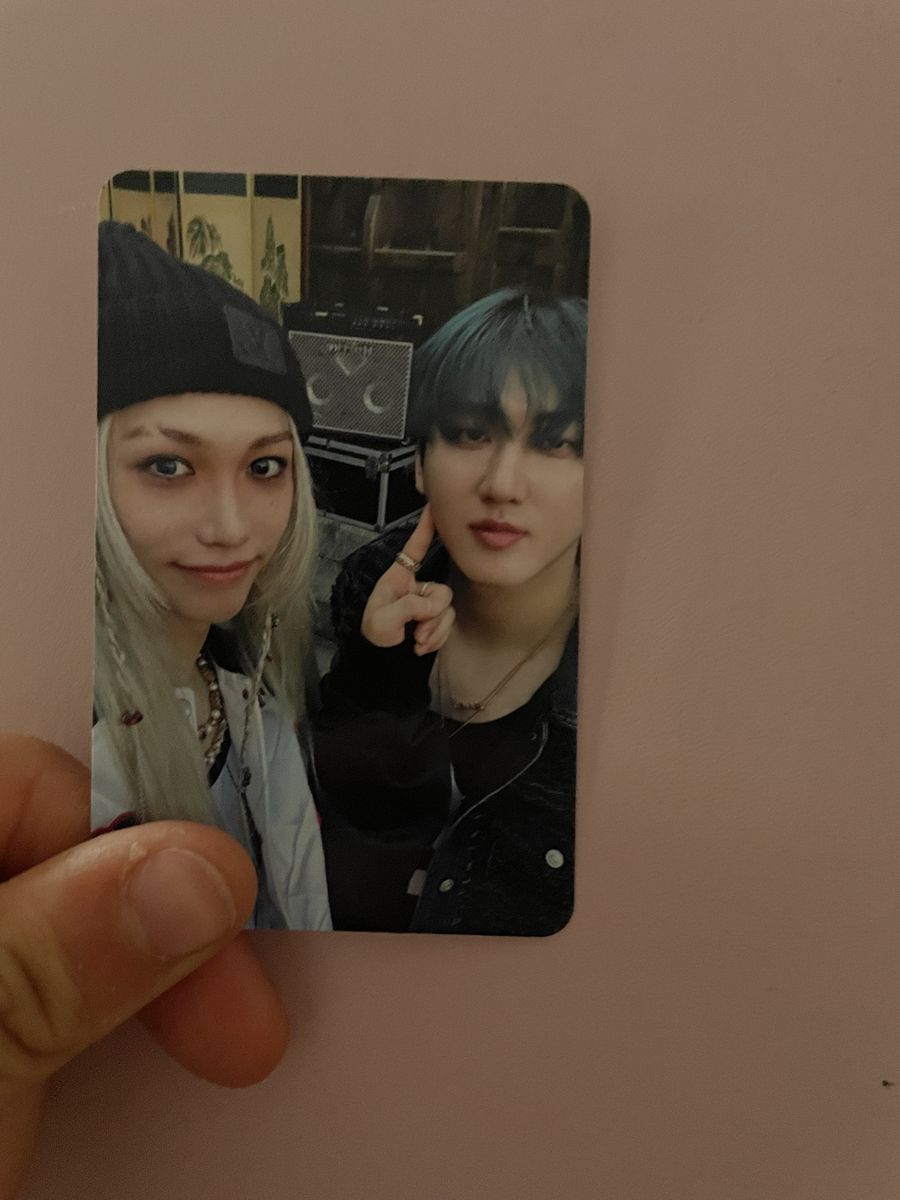 Stray kids Felix and changbin photo card