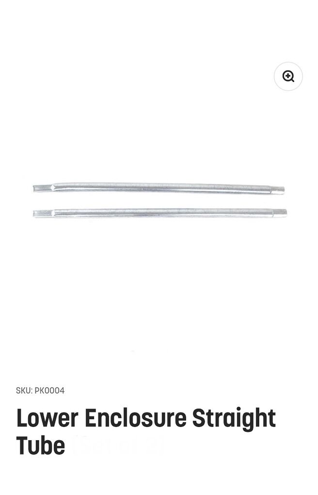 Enclosure Tube (straight) For 15' Skylander Tramp