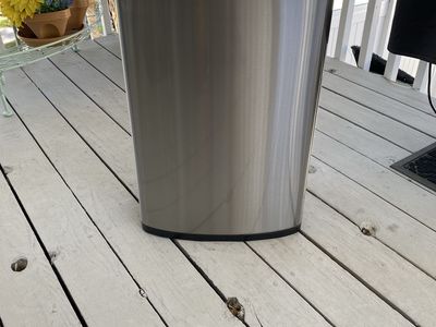 Stainless Steel Sensor Trash Can, Rectangular, Automatic Motion Sensor, 13 Gallon