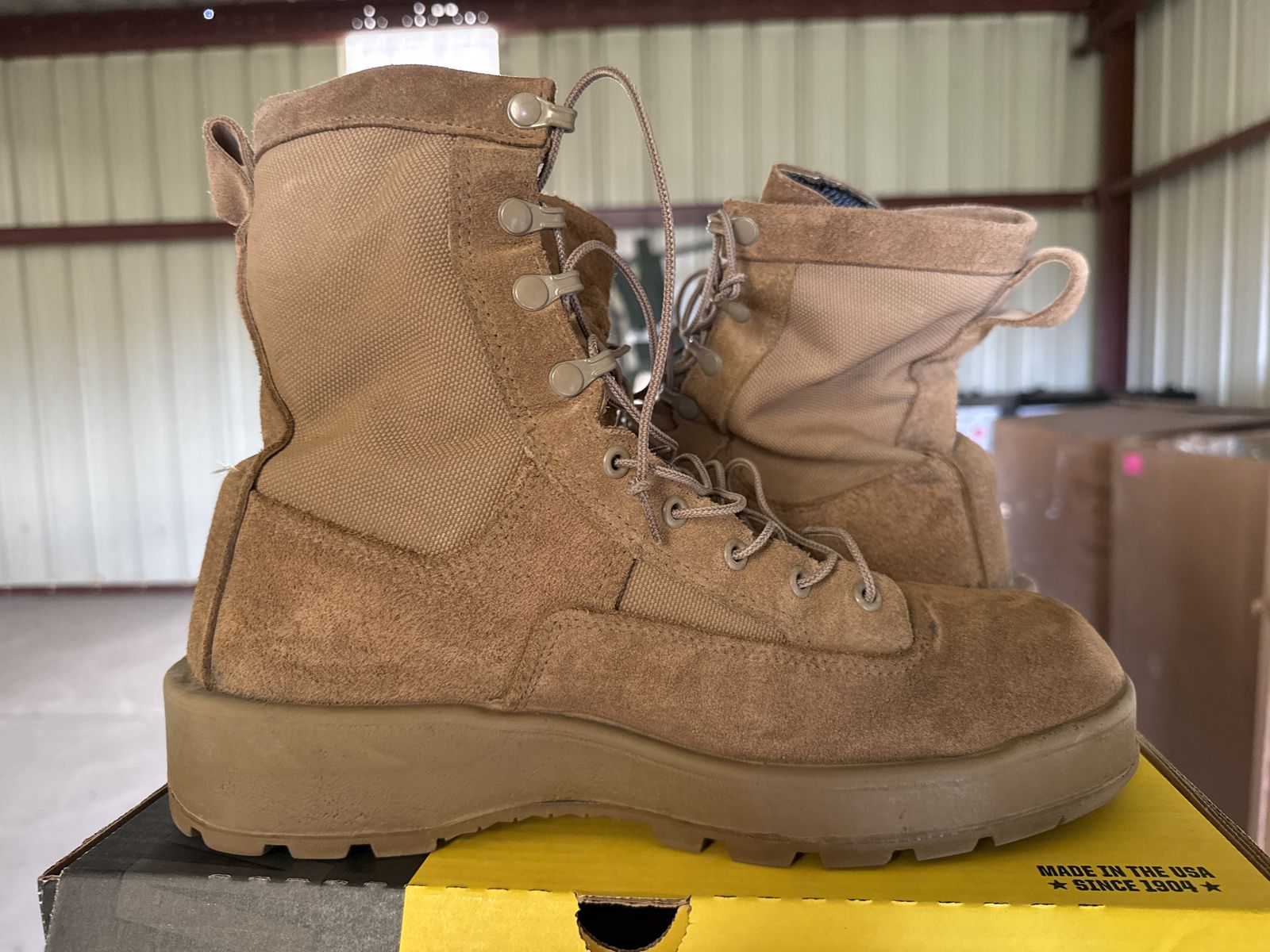 Mens Tan Combat Boots Belleville Size 11.5 regular