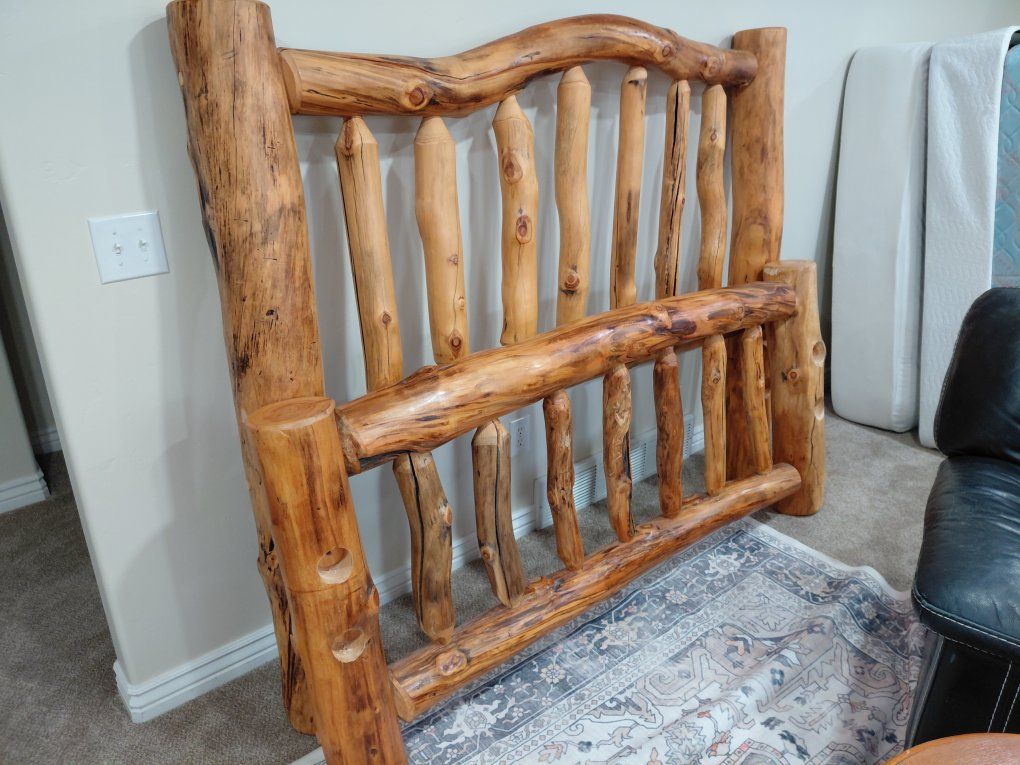 Rustic Log Bed Frame