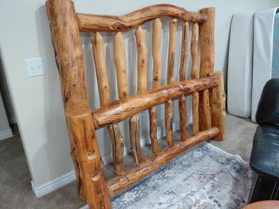 Rustic Log Bed Frame