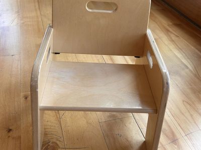 Lakeshore Learning Classic Birch toddler table and 2 chairs set for $150